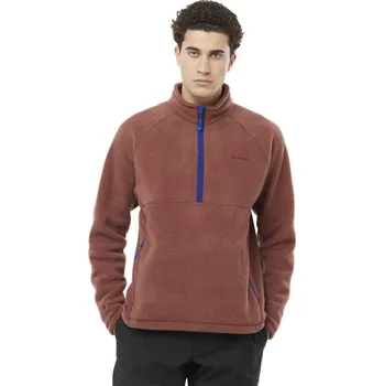 Pánská mikina Salomon Chroma Fleece HZ M LC2284000 - rum raisin XL