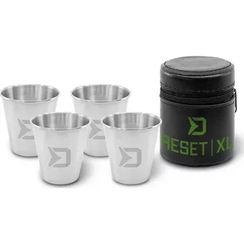 Outdoor vaření Set nerezových pohárků Delphin RESET XL 4v1