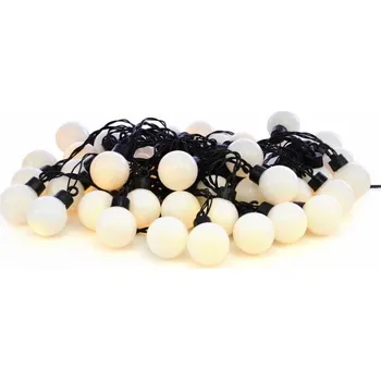 Venkovní osvětlení Osvětlení na zahradní akce - řetěz se svítícími koulemi, 40 LED, teple bílý, 12 m