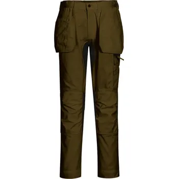 montérky PORTWEST Kalhoty WX2 Stretch Holster CD883, do pasu POR-CD883OGR38 38 Olivová
