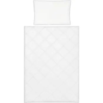 přikrývka KLUPS Polštář Výplň přikrývka + do postýlky Lux bílá 135 x 100 + 60x40 cm bílá