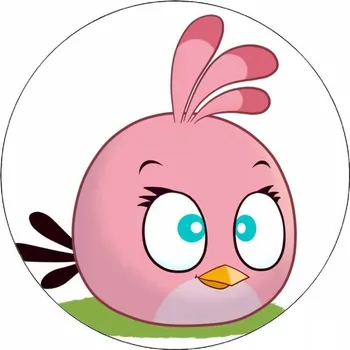 Jedlá dekorace na dort Jedlý papír Angry birds Stella 19,5 cm