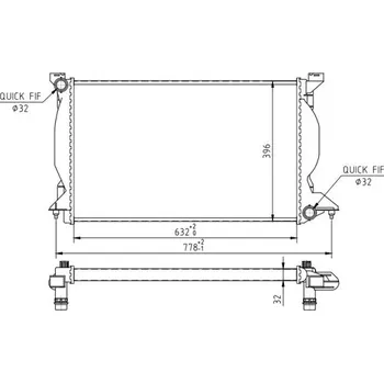 Chladič motoru Chladič, chlazení motoru HART 608 142