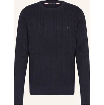 Pánská móda Tommy Hilfiger Pánský Svetr, tmavě modrá, L