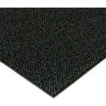 Rohožka Černá plastová zátěžová venkovní vnitřní vstupní čistící zóna Rita - 150 x 100 x 1 cm (83332504) FLOMAT