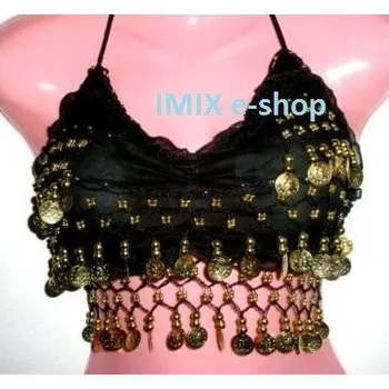 Penízkový TOP krátký č.TP022 Černá