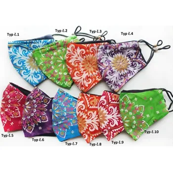 rouška Orientální látkové roušky - více barev Typ č.07