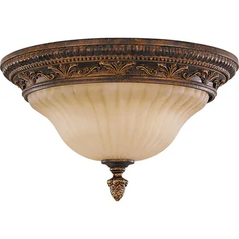 FEISS Stropní světlo Sonoma Valley bronz, želvovina, krémová 2 x 60 W - Doprava zdarma