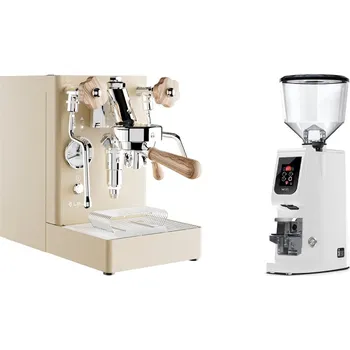 Kávovar Lelit Mara PL62X V2, gold + Eureka Atom W 65, white