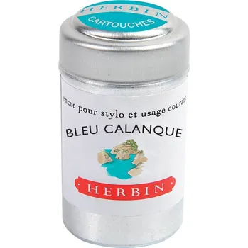 Náplň do psacích potřeb J. Herbin Inkoustové bombičky Herbin, 6 ks - Bleu Calanque