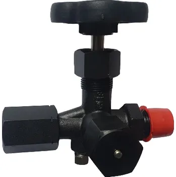 Ventil SUKU manometrový ventil 3-cestný M20x1,5 PN400, ocelový F/M/M (70172)