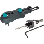 Wolfcraft 6960000 - Montážní sada pro čistou a rovnoměrnou montáž dřevěné terasy, přípravek + vrták s dorazem