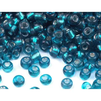 Dětské navlékací korálky Korálky ROKAJL 3mm Tyrkysová