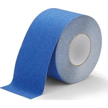 Výstražná páska Modrá korundová protiskluzová páska FLOMA Standard - 18,3 x 10 cm tloušťka 0,7 mm (80081058) FLOMAT