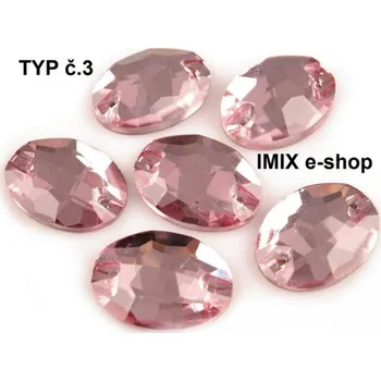 Obklad Kámen skleněný OVÁL na našití Typ č.03