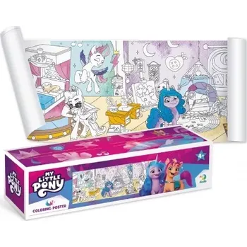 omalovánky Plakát na vybarvení My Little Pony 70x16cm