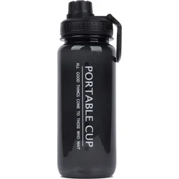 Household Sportovní láhev na vodu FITTNESS 600ml / Černá dymová