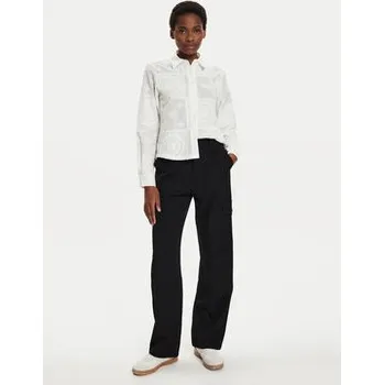 Dámské kalhoty Desigual Kalhoty z materiálu Volga 24WWPW17 Černá Straight Fit S