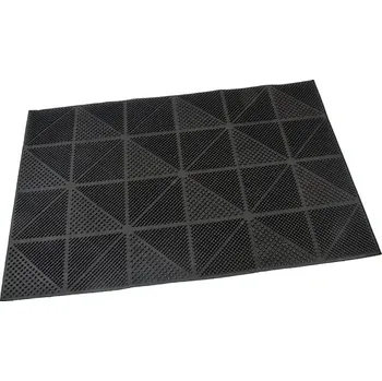 Rohožka Gumová vstupní kartáčová rohož Triangles - 60 x 40 x 0,7 cm (70080116) FLOMAT
