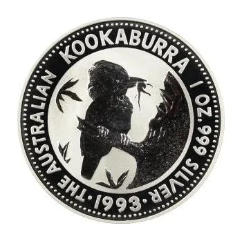 10 uncí stříbrná mince Austrálie Kookaburra 1993