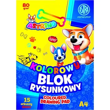 Papír pro tiskárny AstraPAP ASTRINO barevné papíry A4, 15 listů, 80g/m2, mix motivů, 106021012