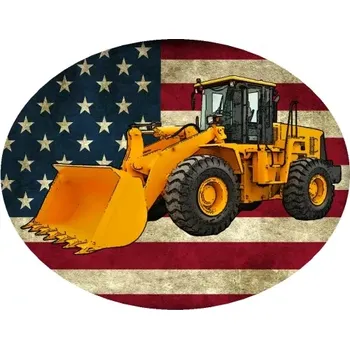 Nášivka Nažehlovačka s bagrem CATTERPILAR nakladač (digitální nažehlovačka )