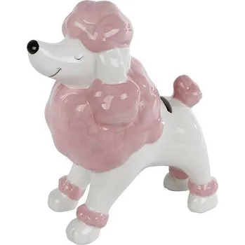 Hračka pro nejmenší Pokladnička pudlík porcelánový 16,5 x 9 x 18 cm