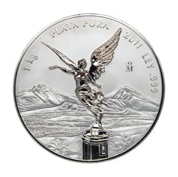 1 kilogram stříbrná mince Mexiko Libertad 2013