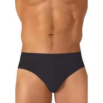 Slipy Pánské jednobarevné slipy Intime U601 Risveglia Barva/Velikost: černá / XL/XXL