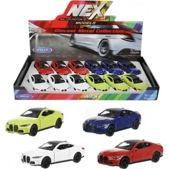 Hračka Teddies Welly Auto BMW M4 kov/plast 12cm na zpětné natažení
