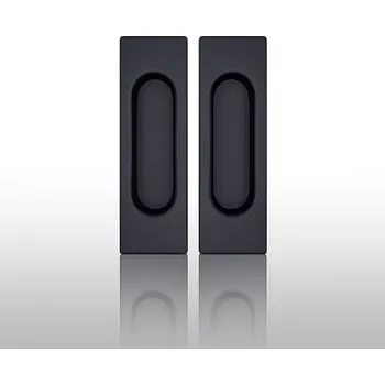 Dveřní kování Úchytka na posuvné dveře COBRA 3663 BEZ OTVORU (černá) - PÁR, Bez otvoru, COBRA ČERNÁ