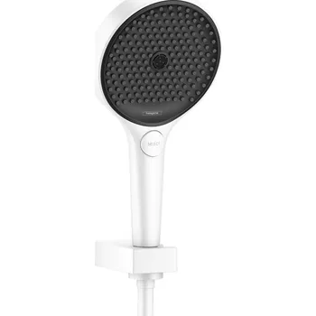 Tyč na sprchový závěs Hansgrohe Rainfinity, sprchový set 130 3jet s hadicí 1600 mm, matně bílá, HAN-26851700