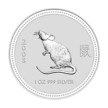 1 kilogram stříbrná mince Austrálie Lunar I myš 2008
