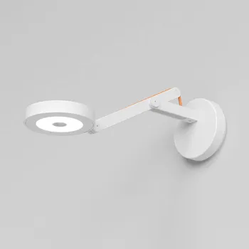 Lampička Rotaliana String W0 DTW nástěnné světlo bílá oranž - Ø stínidla 10,5 cm bílá, černá 1 x 9 W LED - Doprava zdarma