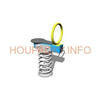 Dětská houpačka Vahadlová jednohoupačka na pružině VH101KB - modrá