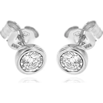 Náušnice Zlatnictví U Kostela Diamantové pecičky z bílého zlata 4180b 913645381
