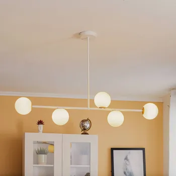 SIGMA Závěsné světlo Gama 5, pětilampové, bílé bílá, zlatá 5 x 12 W LED - Doprava zdarma