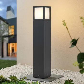 Venkovní osvětlení Svítidlo Lucande Dewari, E27, 65 cm, tmavě šedé, IP54 tmavě šedá 1 x 15 W LED - Doprava zdarma