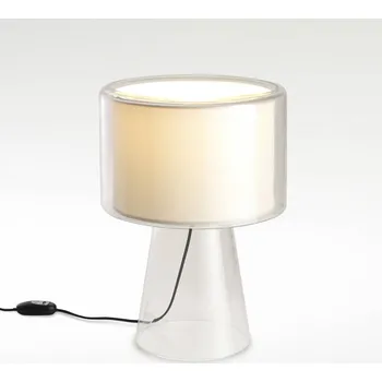 Lampička MARSET Mercer stolní lampa, polyester, Ø 38 cm - Ø základny 24 cm; délka kabelu 150 cm perleťově bílá 1 x 116 W - Doprava zdarma