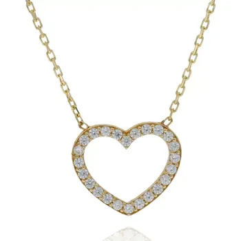 Náhrdelník Náhrdelník se zlatým zirkonovým srdíčkem