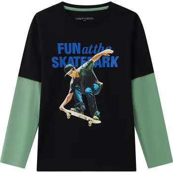 Chlapecké tričko Chlapecké tričko - Wolf S2433A, černá Barva: Černá, Velikost: 164