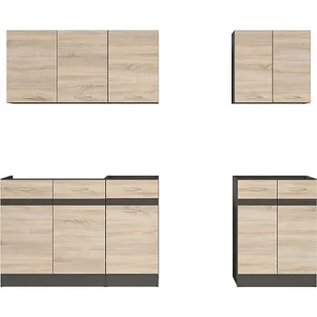 Kuchyňská linka BRW Kuchyň JUNONA MODUL VERZE2 BBL 1,8/A (S) wenge/dub sonoma