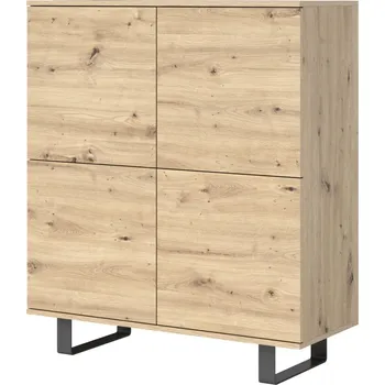 Komoda Komoda 4D Log dub artisan - kovové nohy