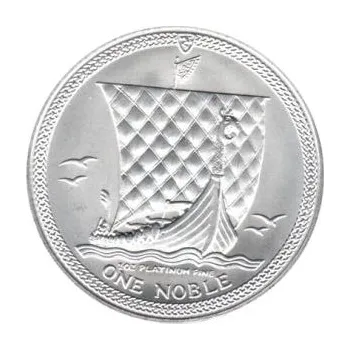 1/10 uncí platinová mince Noble - Isle of Man