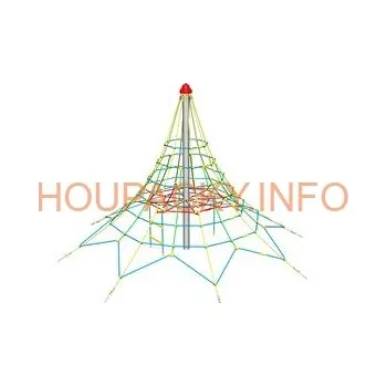 Dětská houpačka Lanová pyramida PY830K (v.p. 1 m, s 8-mi napínacími zámky)