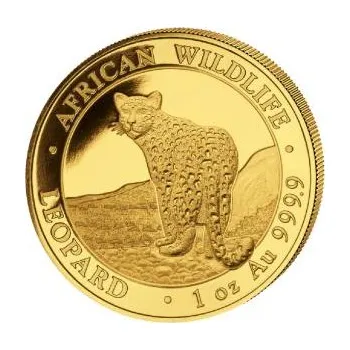 1 unce zlatá mince Somálsko African Wildlife Leopard 2018