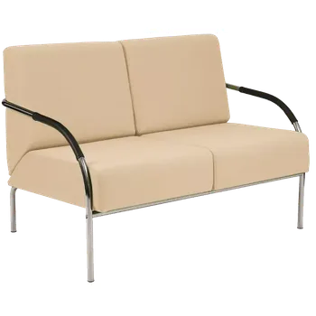 Sedací souprava SPA 2 chrom, koženka AN 096 - koženka béžová