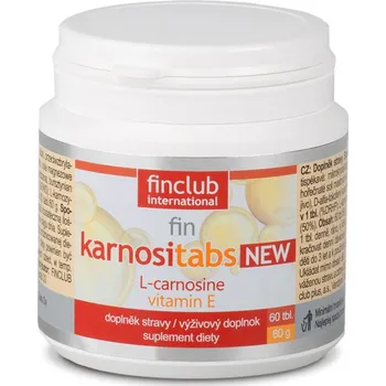 Přírodní produkt fin Karnositabs NEW - zdroj karnosinu a vitamínu E (60 tablet, podpořte svůj mozek a svaly)