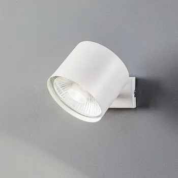 Lampička ALDEX Nástěnné bodové svítidlo Bot, bílé, otočné - Nástěnný držák – délka 10 cm, výška 5,5 cm bílá 1 x 35 W GU10 ES111 - Doprava zdarma