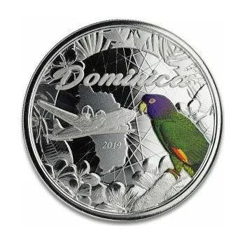 1 unce stříbrná mince EC8 Dominica - The Nature Isle 2019 - coloriert